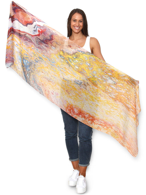 THE ARTISTS LABEL DESERT LANDSCAPE SCARF