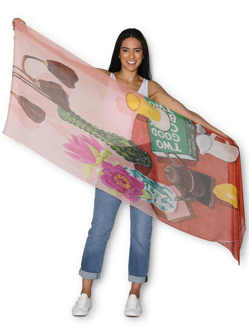 THE ARTISTS LABEL WATER LILIES SCARF