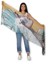 THE ARTISTS LABEL WOMAN WITH COCKATOO SCARF