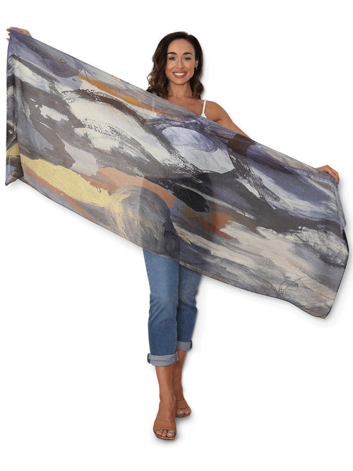 THE ARTISTS LABEL INDIGO DREAM SCARF