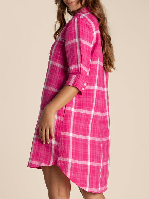 TWO-T'S CHECK DRESS
