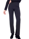 UP! PINCHECK PALERMO SIDE SLIT FULL-LENGTH PANT